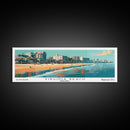 Virginia Beach Virginia Panoramic Wall Art, Mid Century Modern Framed Canvas Print, Retro Pop Art Travel Poster, Beach City Art, Home Office Decor