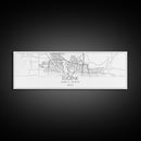 Panoramic Eugene City Map, Oregon Art, Map Print, Minimalist Wall Art, Canvas Art, Housewarming Gift, Street Map Art, Closing Gift