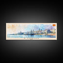 A Coruña Spain Travel Art, City Art, Framed Canvas Print or Metal Wall Art, Europe Travel Poster, Panoramic Wall Art, Extra Wide Wall Art