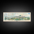 Athens Greece Travel Art, City Art, Framed Canvas Print or Metal Wall Art, Europe Travel Poster, Panoramic Wall Art, Extra Wide Wall Art