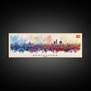 Barcelona Spain Travel Art, City Art, Framed Canvas Print or Metal Wall Art, Europe Travel Poster, Panoramic Wall Art, Extra Wide Wall Art