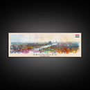 Groningen Netherlands Travel Art, City Art, Framed Canvas Print or Metal Wall Art, Europe Travel Poster, Panoramic Wall Art, Extra Wide Wall Art