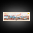 Khabarovsk Russia Travel Art, City Art, Framed Canvas Print or Metal Wall Art, Europe Travel Poster, Panoramic Wall Art, Extra Wide Wall Art