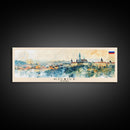 Kosice Slovakia Travel Art, City Art, Framed Canvas Print or Metal Wall Art, Europe Travel Poster, Panoramic Wall Art, Extra Wide Wall Art