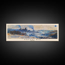 KryvyiRih Ukraine Panoramic Travel Poster, Framed Canvas Print or Metal Wall Art, Travel Art, Home Decor, Panoramic Painting, Midcentury Art