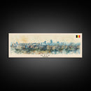 Kyiv Ukraine Wall Art, Panoramic Travel Poster, Panoramic Framed Canvas Print, City Wall Art, Wall Hanging Home Decor, Travel Art