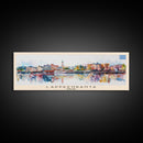 Lappeenranta Finland Panoramic Travel Poster, Framed Canvas Print or Metal Wall Art, Travel Art, Home Decor, Panoramic Painting, Midcentury Art