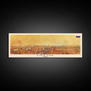 Lipetsk Russia Wall Art, Panoramic Travel Poster, Panoramic Framed Canvas Print, City Wall Art, Wall Hanging Home Decor, Travel Art