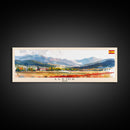 Lleida Spain Travel Print Wall Art, Panoramic City Art, Travel Art, Wall Decor, Vacation Gift, Framed Canvas Print Or Metal Art