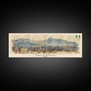 Palermo Italy Travel Print Wall Art, Panoramic City Art, Travel Art, Wall Decor, Vacation Gift, Framed Canvas Print Or Metal Art