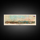 Ryazan Russia Panoramic Travel Poster, Framed Canvas Print or Metal Wall Art, Travel Art, Home Decor, Panoramic Painting, Midcentury Art