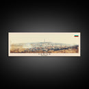 Varna Bulgaria Wall Art, Panoramic Travel Poster, Panoramic Framed Canvas Print, City Wall Art, Wall Hanging Home Decor, Travel Art