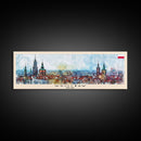 Wroclaw Poland Travel Print Wall Art, Panoramic City Art, Travel Art, Wall Decor, Vacation Gift, Framed Canvas Print Or Metal Art