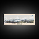 ÚstÍ nad Labem Czech Republic Wall Art, Panoramic Travel Poster, Panoramic Framed Canvas Print, City Wall Art, Wall Hanging Home Decor, Travel Art