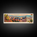 Mannheim Germany Travel Print Wall Art, Panoramic City Art, Travel Art, Wall Decor, Vacation Gift, Framed Canvas Print Or Metal Art
