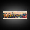 Angers France Wall Art, Panoramic Travel Poster, Panoramic Framed Canvas Print, City Wall Art, Wall Hanging Home Decor, Travel Art