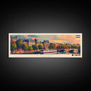 Arnhem Netherlands Wall Art, Panoramic Travel Poster, Panoramic Framed Canvas Print, City Wall Art, Wall Hanging Home Decor, Travel Art