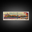 Balashikha Russia Travel Art, City Art, Framed Canvas Print or Metal Wall Art, Europe Travel Poster, Panoramic Wall Art, Extra Wide Wall Art
