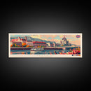 Belfast United Kingdom Travel Print Wall Art, Panoramic City Art, Travel Art, Wall Decor, Vacation Gift, Framed Canvas Print Or Metal Art