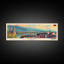 Bonn Germany Travel Print Wall Art, Panoramic City Art, Travel Art, Wall Decor, Vacation Gift, Framed Canvas Print Or Metal Art