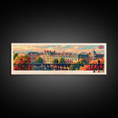 Cambridge United Kingdom Travel Print Wall Art, Panoramic City Art, Travel Art, Wall Decor, Vacation Gift, Framed Canvas Print Or Metal Art