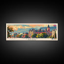 Cardiff United Kingdom Travel Art, City Art, Framed Canvas Print or Metal Wall Art, Europe Travel Poster, Panoramic Wall Art, Extra Wide Wall Art