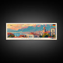 Dusseldorf Germany Travel Art, City Art, Framed Canvas Print or Metal Wall Art, Europe Travel Poster, Panoramic Wall Art, Extra Wide Wall Art