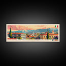Foggia Italy Wall Art, Panoramic Travel Poster, Panoramic Framed Canvas Print, City Wall Art, Wall Hanging Home Decor, Travel Art
