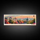 Korolyov Russia Wall Art, Panoramic Travel Poster, Panoramic Framed Canvas Print, City Wall Art, Wall Hanging Home Decor, Travel Art