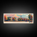 Kostroma Russia Panoramic Travel Poster, Framed Canvas Print or Metal Wall Art, Travel Art, Home Decor, Panoramic Painting, Midcentury Art