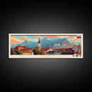 Kranj Slovenia Wall Art, Panoramic Travel Poster, Panoramic Framed Canvas Print, City Wall Art, Wall Hanging Home Decor, Travel Art