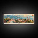 L'Hospitalet-de-Llobregat Spain Travel Print Wall Art, Panoramic City Art, Travel Art, Wall Decor, Vacation Gift, Framed Canvas Print Or Metal Art