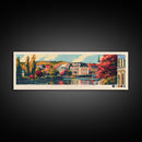 Lappeenranta Finland Wall Art, Panoramic Travel Poster, Panoramic Framed Canvas Print, City Wall Art, Wall Hanging Home Decor, Travel Art