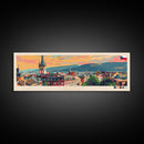 Liberec Czech Republic Travel Art, City Art, Framed Canvas Print or Metal Wall Art, Europe Travel Poster, Panoramic Wall Art, Extra Wide Wall Art