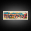 Marseille France Travel Print Wall Art, Panoramic City Art, Travel Art, Wall Decor, Vacation Gift, Framed Canvas Print Or Metal Art