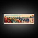 Norrkoping Sweden Travel Print Wall Art, Panoramic City Art, Travel Art, Wall Decor, Vacation Gift, Framed Canvas Print Or Metal Art