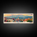 Pančevo Serbia Wall Art, Panoramic Travel Poster, Panoramic Framed Canvas Print, City Wall Art, Wall Hanging Home Decor, Travel Art