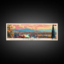 Pozarevac Serbia Travel Print Wall Art, Panoramic City Art, Travel Art, Wall Decor, Vacation Gift, Framed Canvas Print Or Metal Art