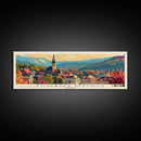 Povazska Bystrica Slovakia Travel Print Wall Art, Panoramic City Art, Travel Art, Wall Decor, Vacation Gift, Framed Canvas Print Or Metal Art