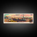 Saint Denis France Travel Art, City Art, Framed Canvas Print or Metal Wall Art, Europe Travel Poster, Panoramic Wall Art, Extra Wide Wall Art