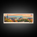 Samara Russia Wall Art, Panoramic Travel Poster, Panoramic Framed Canvas Print, City Wall Art, Wall Hanging Home Decor, Travel Art
