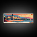 Santander Spain Travel Print Wall Art, Panoramic City Art, Travel Art, Wall Decor, Vacation Gift, Framed Canvas Print Or Metal Art
