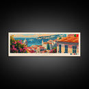 Setúbal Portugal Travel Print Wall Art, Panoramic City Art, Travel Art, Wall Decor, Vacation Gift, Framed Canvas Print Or Metal Art