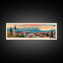 Shumen Bulgaria Travel Art, City Art, Framed Canvas Print or Metal Wall Art, Europe Travel Poster, Panoramic Wall Art, Extra Wide Wall Art