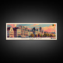 Saint Niklaas Belgium Wall Art, Panoramic Travel Poster, Panoramic Framed Canvas Print, City Wall Art, Wall Hanging Home Decor, Travel Art