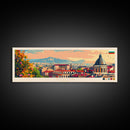 Sofia Bulgaria  Wall Art, Panoramic Travel Poster, Panoramic Framed Canvas Print, City Wall Art, Wall Hanging Home Decor, Travel Art