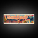 Wroclaw Poland Travel Print Wall Art, Panoramic City Art, Travel Art, Wall Decor, Vacation Gift, Framed Canvas Print Or Metal Art