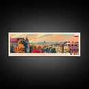 Zabrze Poland Wall Art, Panoramic Travel Poster, Panoramic Framed Canvas Print, City Wall Art, Wall Hanging Home Decor, Travel Art