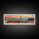ÚstÍ nad Labem Czech Republic Wall Art, Panoramic Travel Poster, Panoramic Framed Canvas Print, City Wall Art, Wall Hanging Home Decor, Travel Art