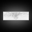 Panoramic Knoxville City Map, Tennessee Art, Map Print, Minimalist Wall Art, Canvas Art, Housewarming Gift, Street Map Art, Closing Gift